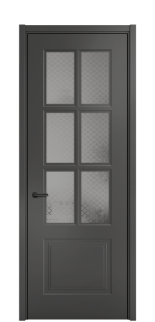 Дверь межкомнатная Паола 1 Цвет Антрацит Покрытие ЭМАЛИ Эмаль Наличник L 50 Цена 49224