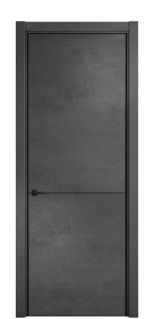 Дверь межкомнатная Слот 10-001 Цвет Камень темный Покрытие ПВХ ФАКТУРНЫЕ Наличник L 75 Цена 36863