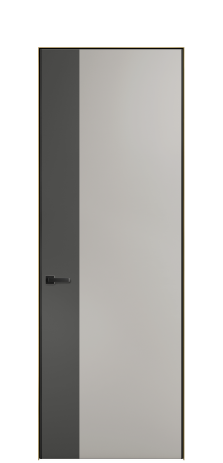 Дверь межкомнатная Дуэт 19 Цвет Серый Шелк Покрытие ЭМАЛИ Эмаль Наличник Скрытый короб золото Цена 55213
